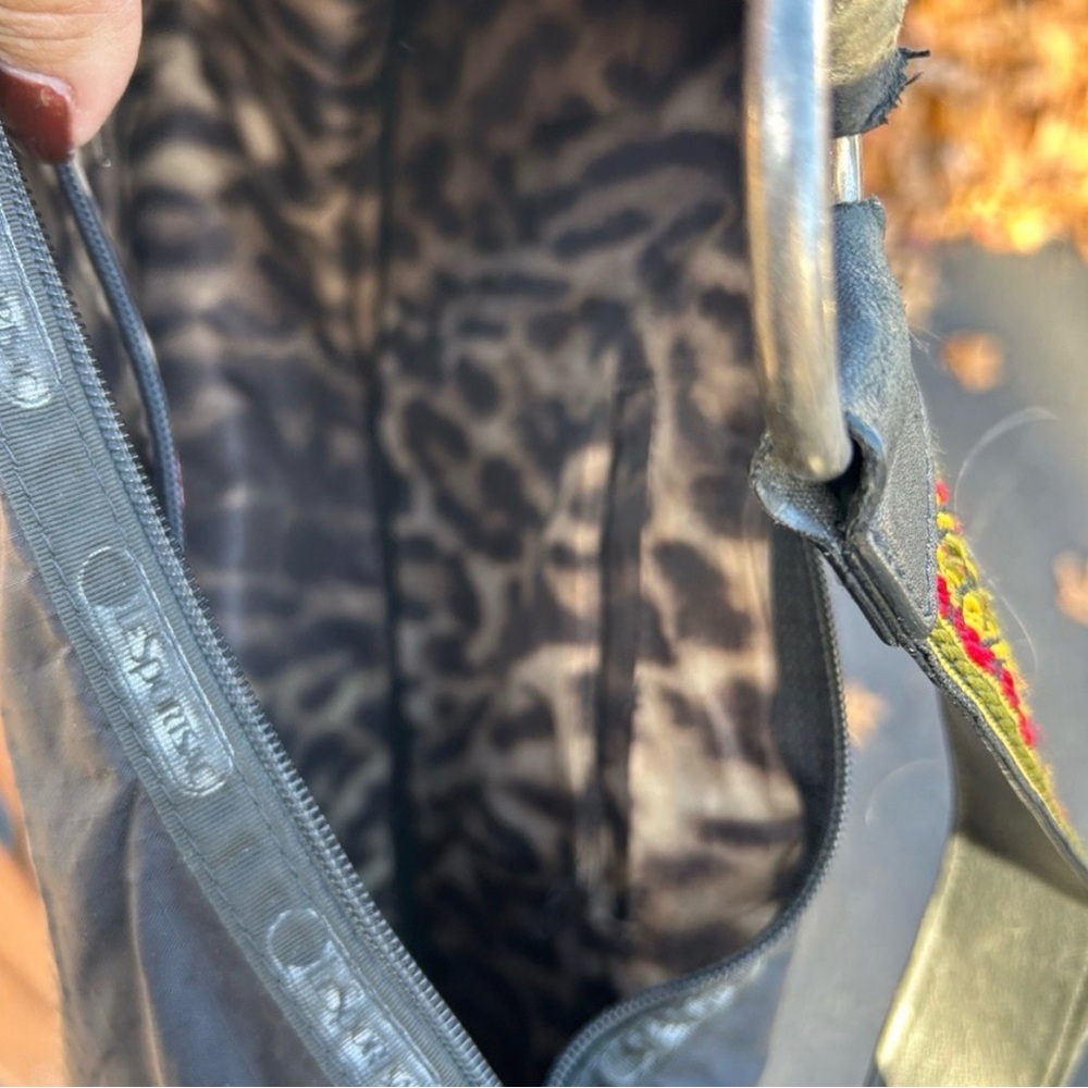 ✨🆕L.A.M.B. X LeSport Sac 1st Edition Blue Hella Hobo Bag w/Rasta Stripes!RARE!✨ - Picture 3 of 9